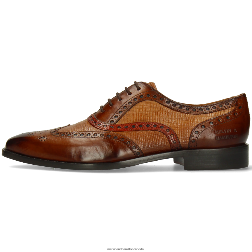 Men Melvin & Hamilton Brown Leonardo 21 Oxford Shoes P4V68P186