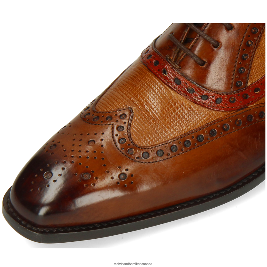 Men Melvin & Hamilton Brown Leonardo 21 Oxford Shoes P4V68P186