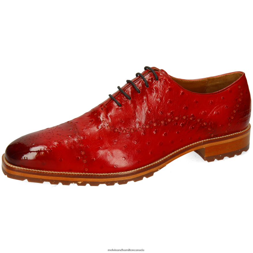 Men Melvin & Hamilton Red Jeff 8 Oxford Shoes P4V68P170