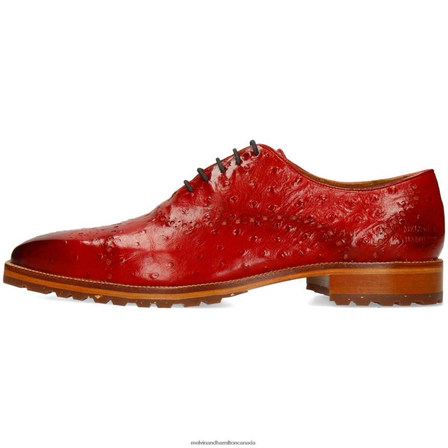 Men Melvin & Hamilton Red Jeff 8 Oxford Shoes P4V68P170