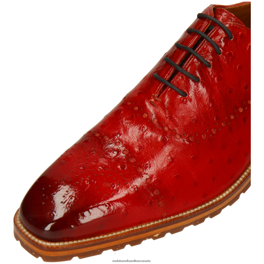 Men Melvin & Hamilton Red Jeff 8 Oxford Shoes P4V68P170