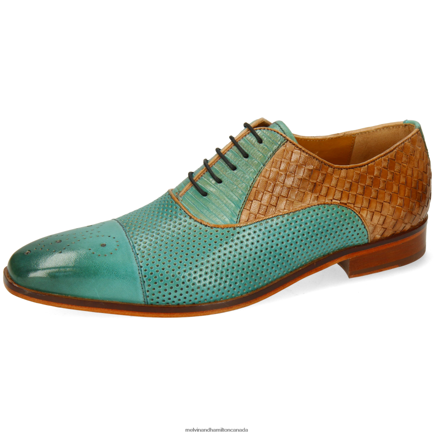 Men Melvin & Hamilton Turquoise Lance 55 Oxford Shoes P4V68P205