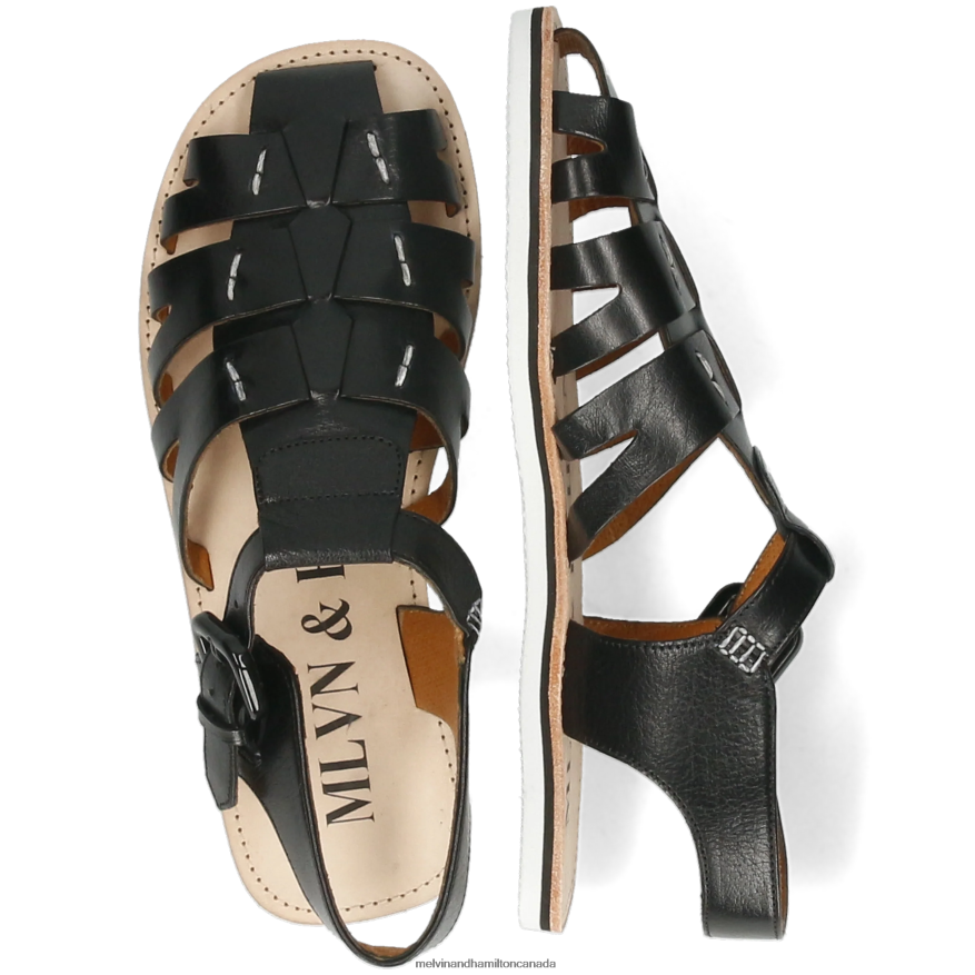 Men Melvin & Hamilton Black Sam 39 Sandals P4V68P763