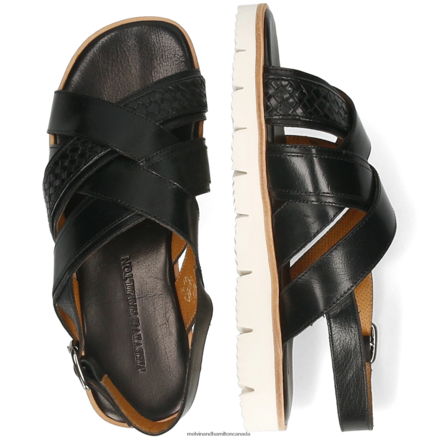 Men Melvin & Hamilton Black Sam 46 Sandals P4V68P769