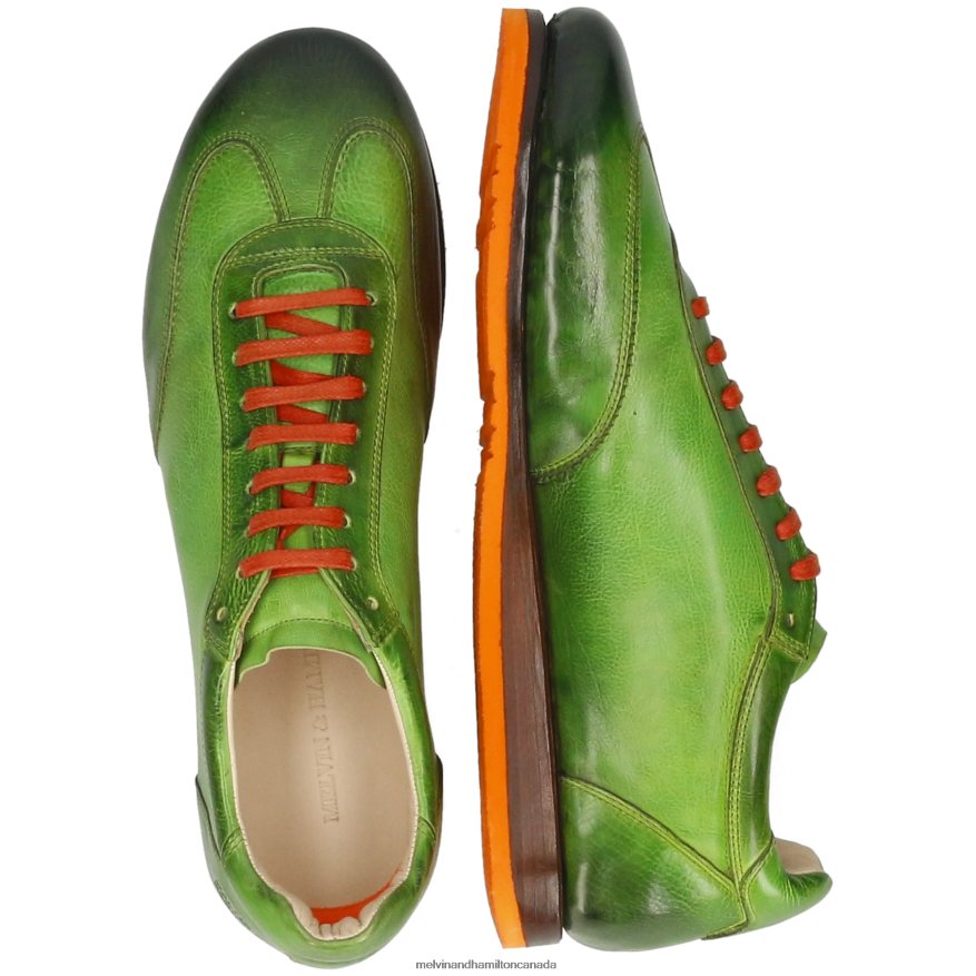 Men Melvin & Hamilton Green Vadim 1 Sneakers P4V68P574