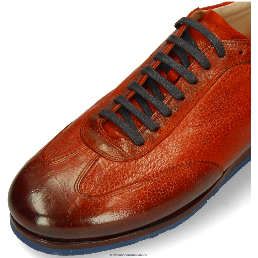 Men Melvin & Hamilton Orange Vadim 1 Sneakers P4V68P587