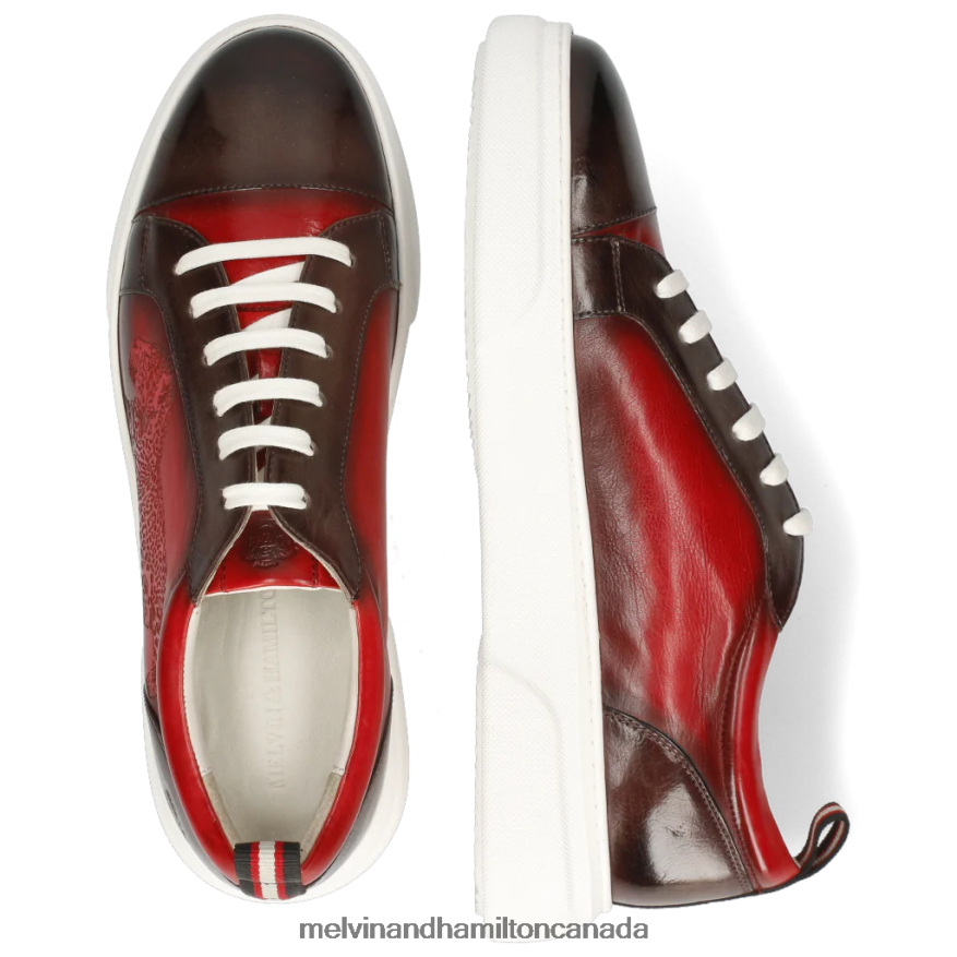 Men Melvin & Hamilton Red Harvey 12 Sneakers P4V68P656
