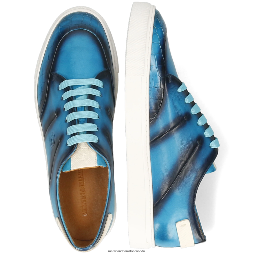 Men Melvin & Hamilton Turquoise Harvey 15 Sneakers P4V68P681