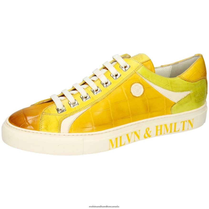Men Melvin & Hamilton Yellow Harvey 9 Sneakers P4V68P589