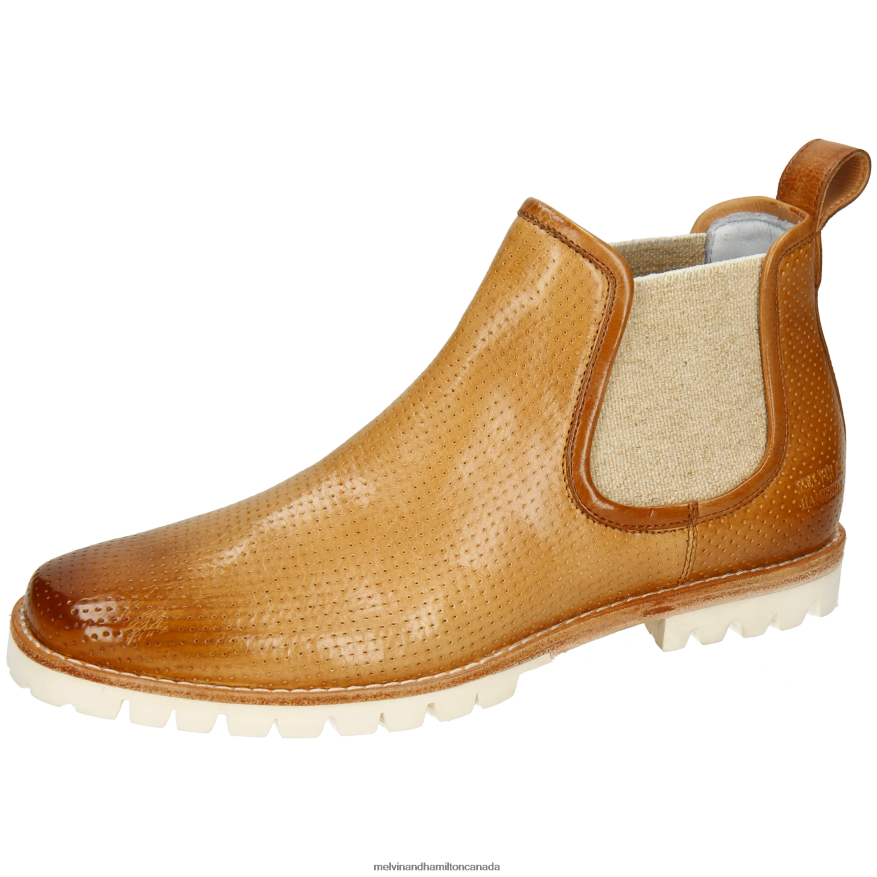 Women Melvin & Hamilton Beige Camilla 3 Ankle Boots P4V68P839