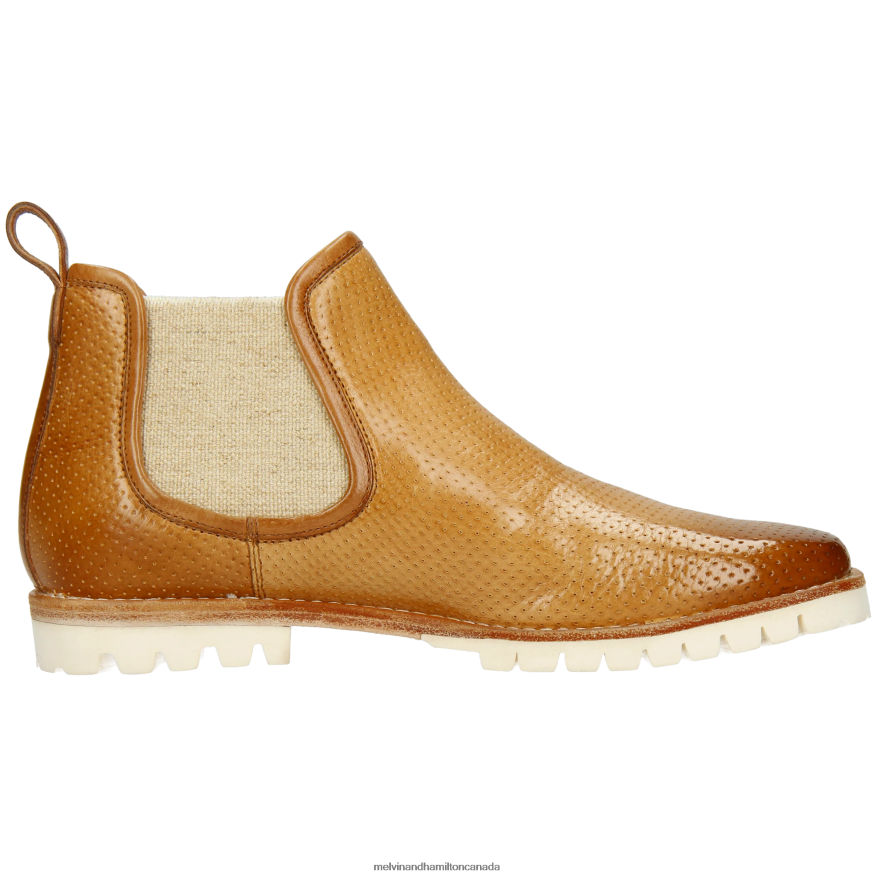 Women Melvin & Hamilton Beige Camilla 3 Ankle Boots P4V68P839