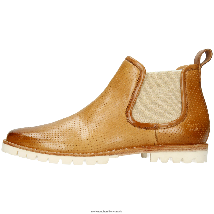 Women Melvin & Hamilton Beige Camilla 3 Ankle Boots P4V68P839