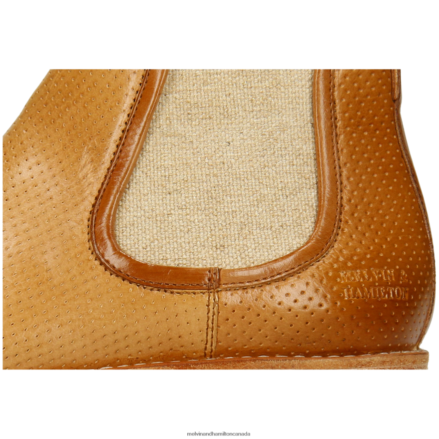 Women Melvin & Hamilton Beige Camilla 3 Ankle Boots P4V68P839