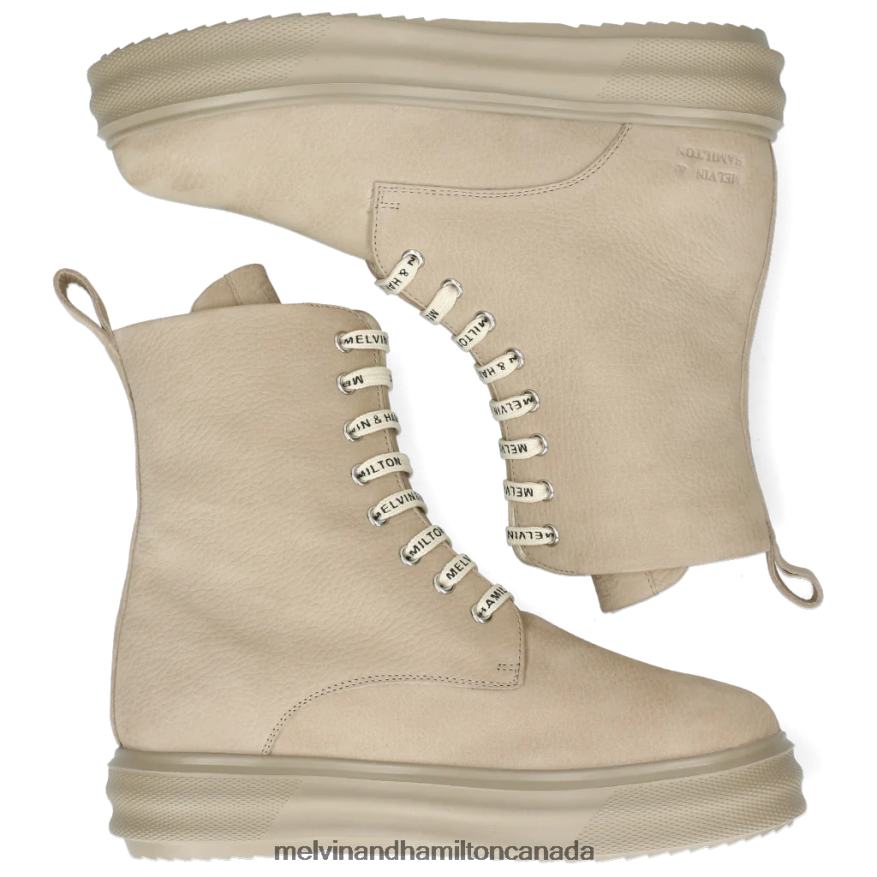 Women Melvin & Hamilton Beige Fay 3 Ankle Boots P4V68P1041