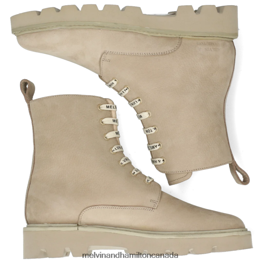 Women Melvin & Hamilton Beige Selina 68 Ankle Boots P4V68P1069