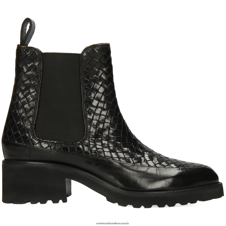 Women Melvin & Hamilton Black Abigail 1 Ankle Boots P4V68P924