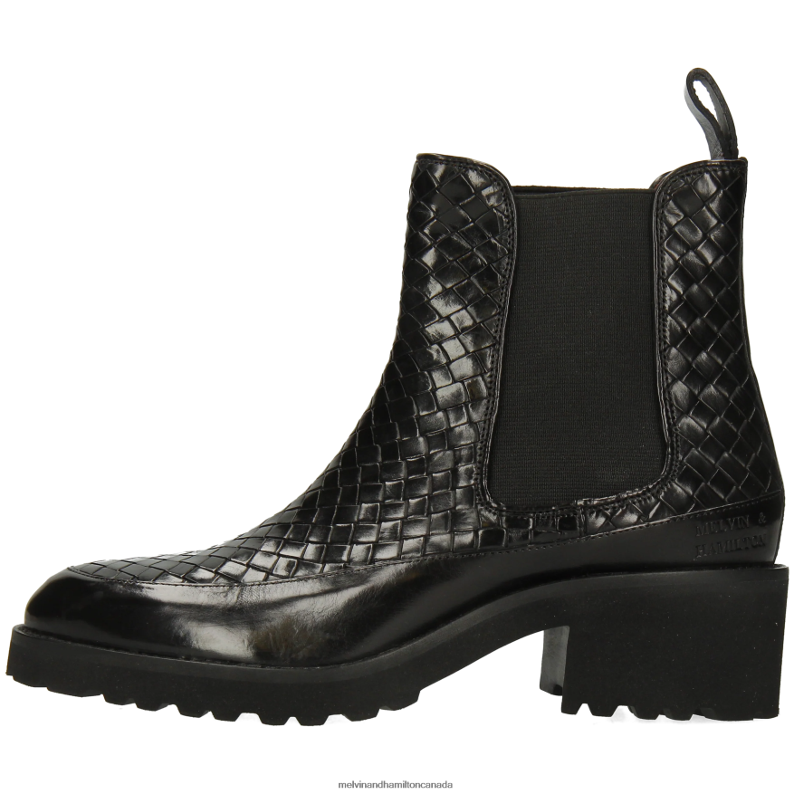 Women Melvin & Hamilton Black Abigail 1 Ankle Boots P4V68P924