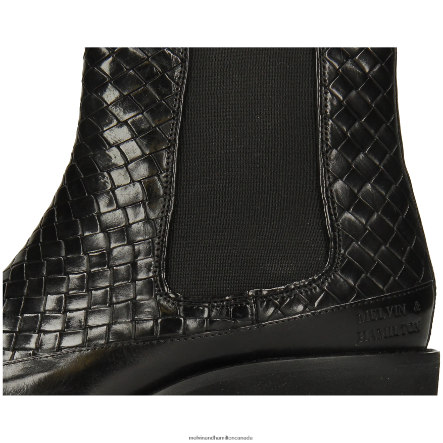 Women Melvin & Hamilton Black Abigail 1 Ankle Boots P4V68P924