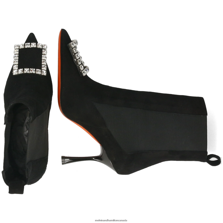 Women Melvin & Hamilton Black Alena 5 Ankle Boots P4V68P811