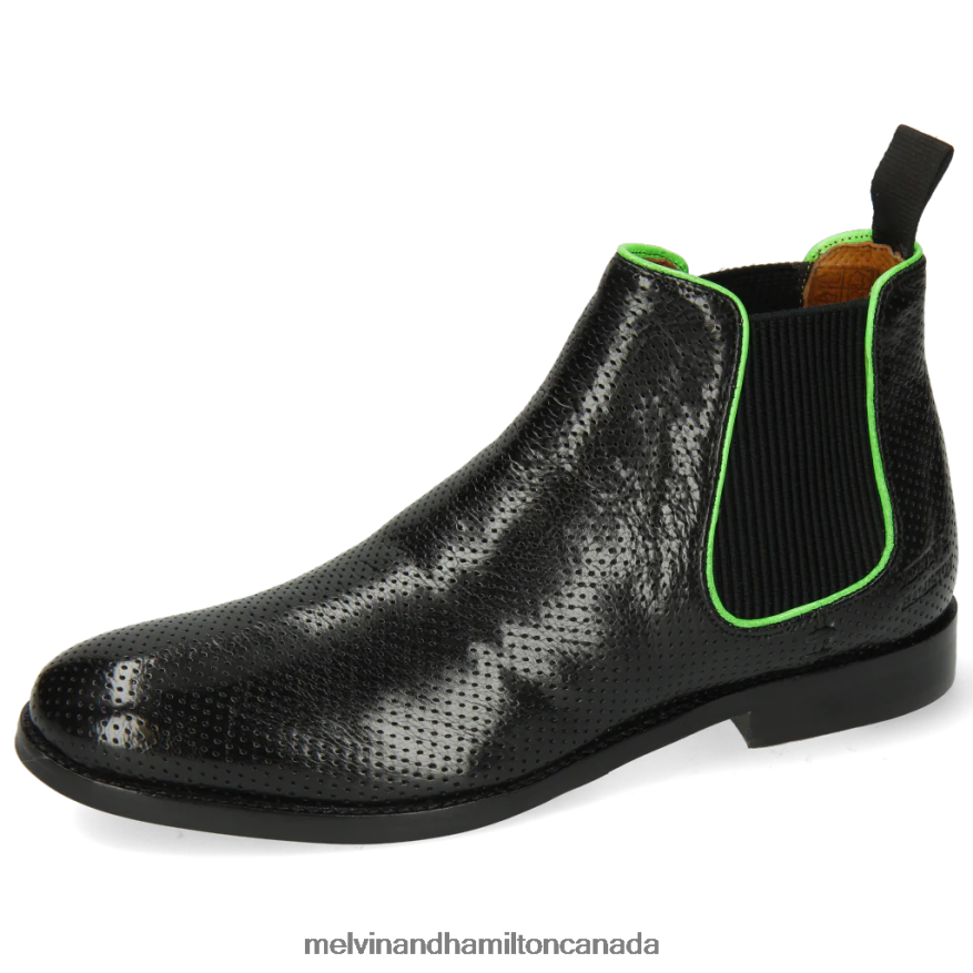 Women Melvin & Hamilton Black Amelie 4 Ankle Boots P4V68P1121