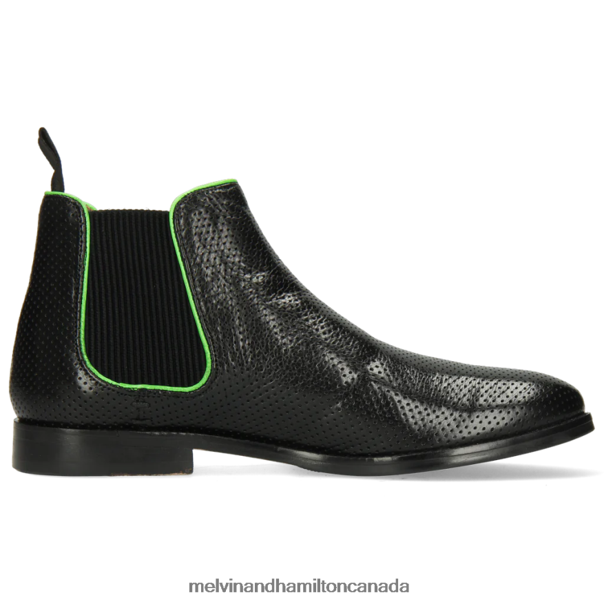 Women Melvin & Hamilton Black Amelie 4 Ankle Boots P4V68P1121