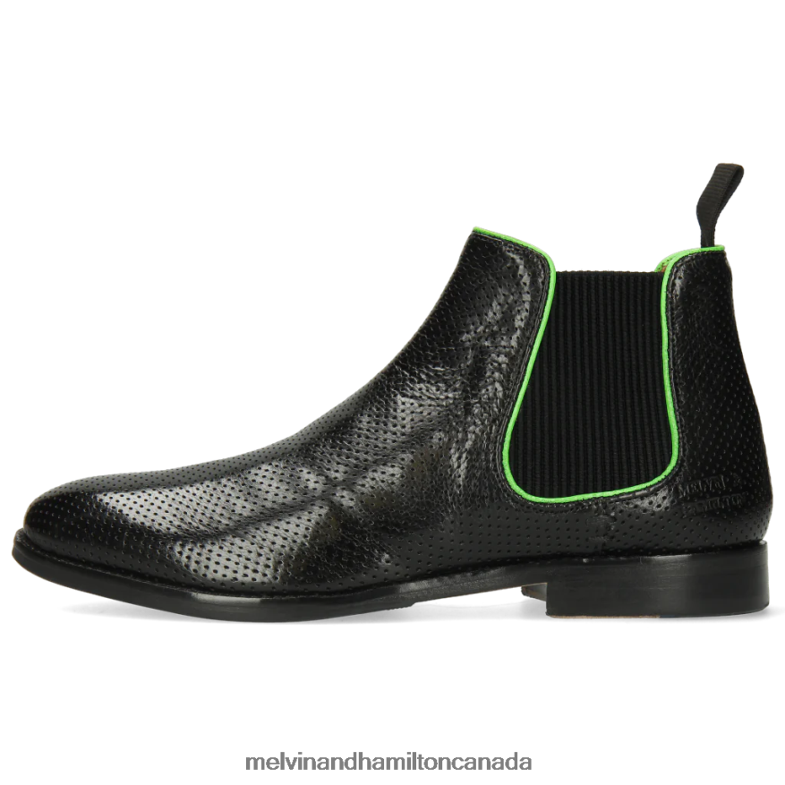 Women Melvin & Hamilton Black Amelie 4 Ankle Boots P4V68P1121