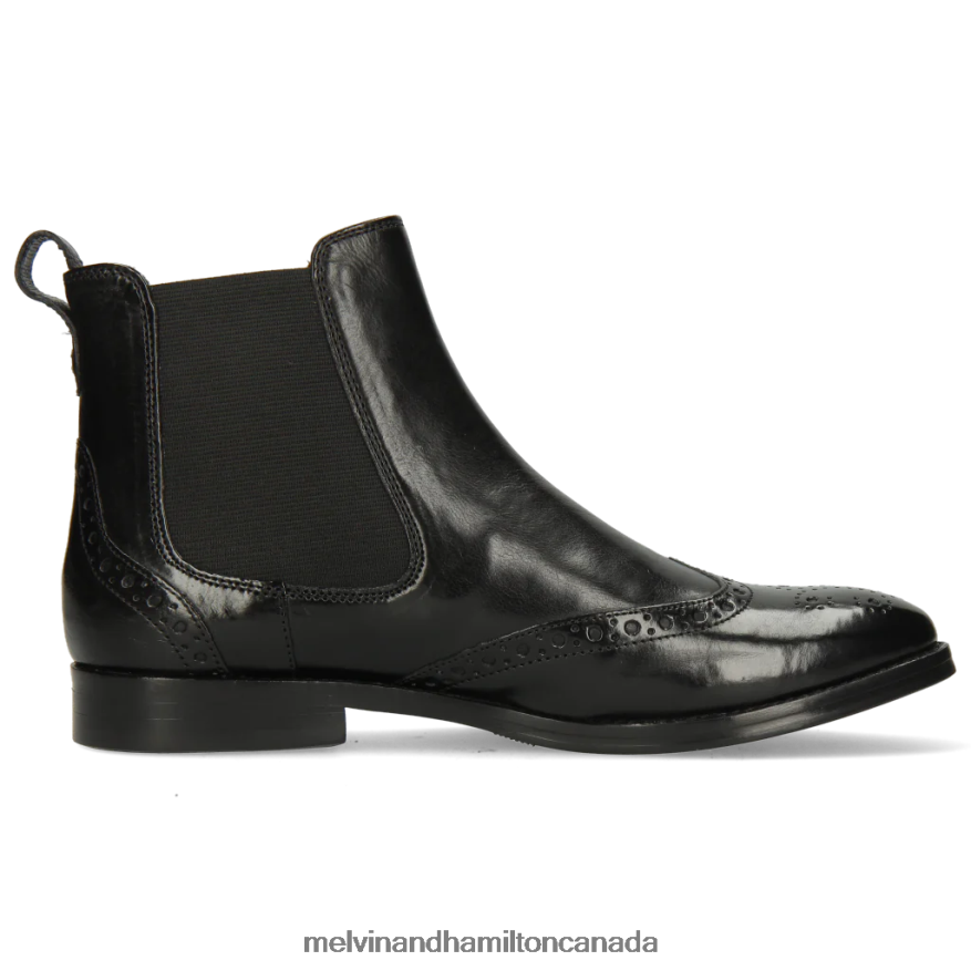 Women Melvin & Hamilton Black Amelie 5 Ankle Boots P4V68P1021