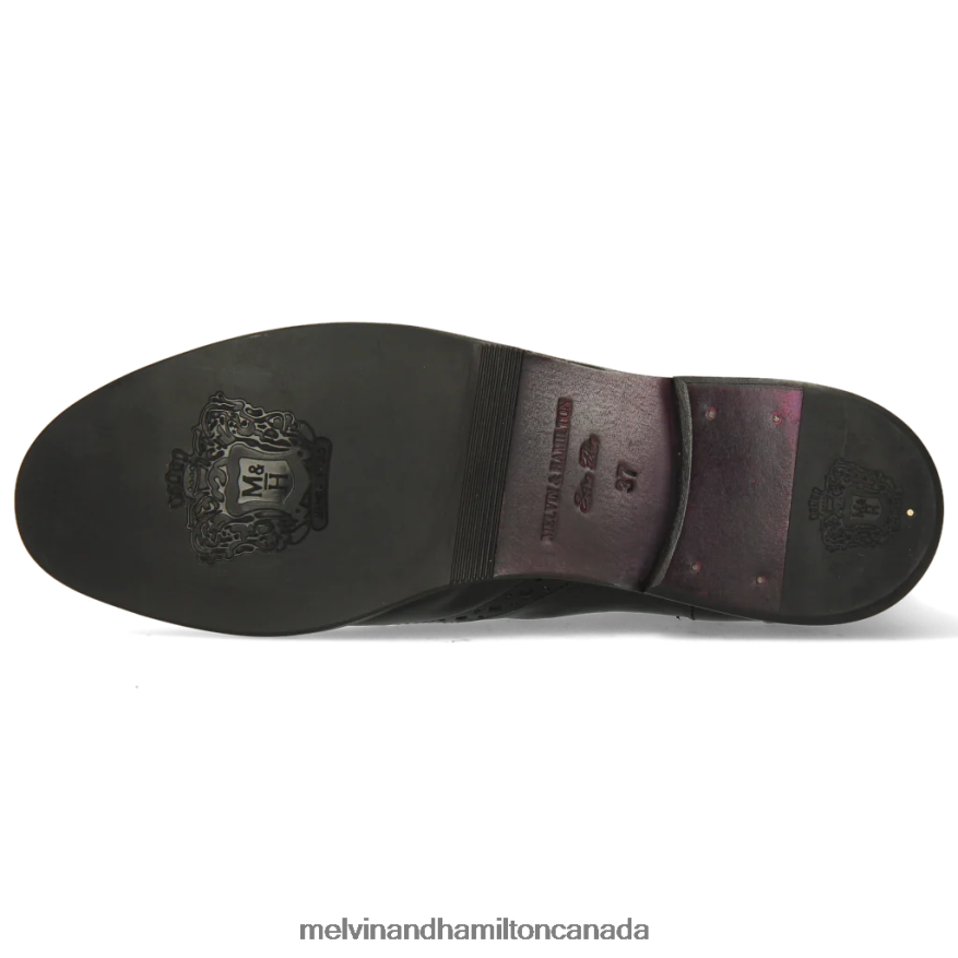 Women Melvin & Hamilton Black Amelie 5 Ankle Boots P4V68P1021