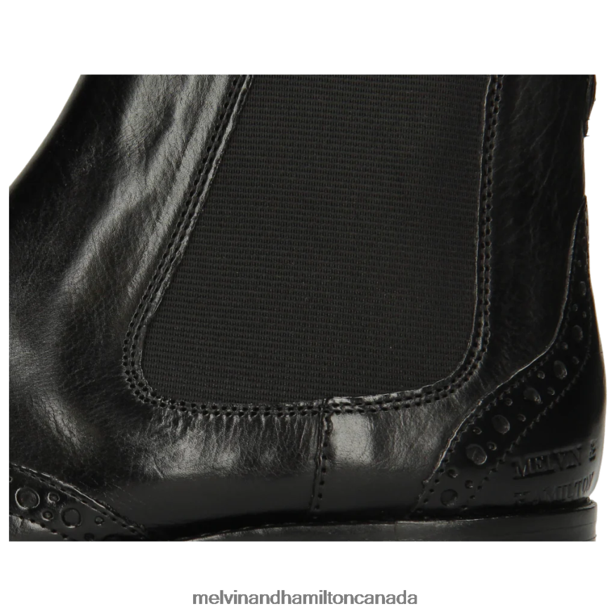 Women Melvin & Hamilton Black Amelie 5 Ankle Boots P4V68P1021