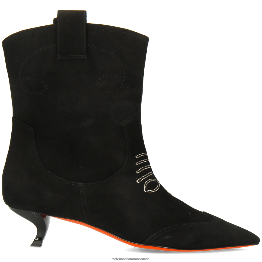 Women Melvin & Hamilton Black Aurora 1 Ankle Boots P4V68P843