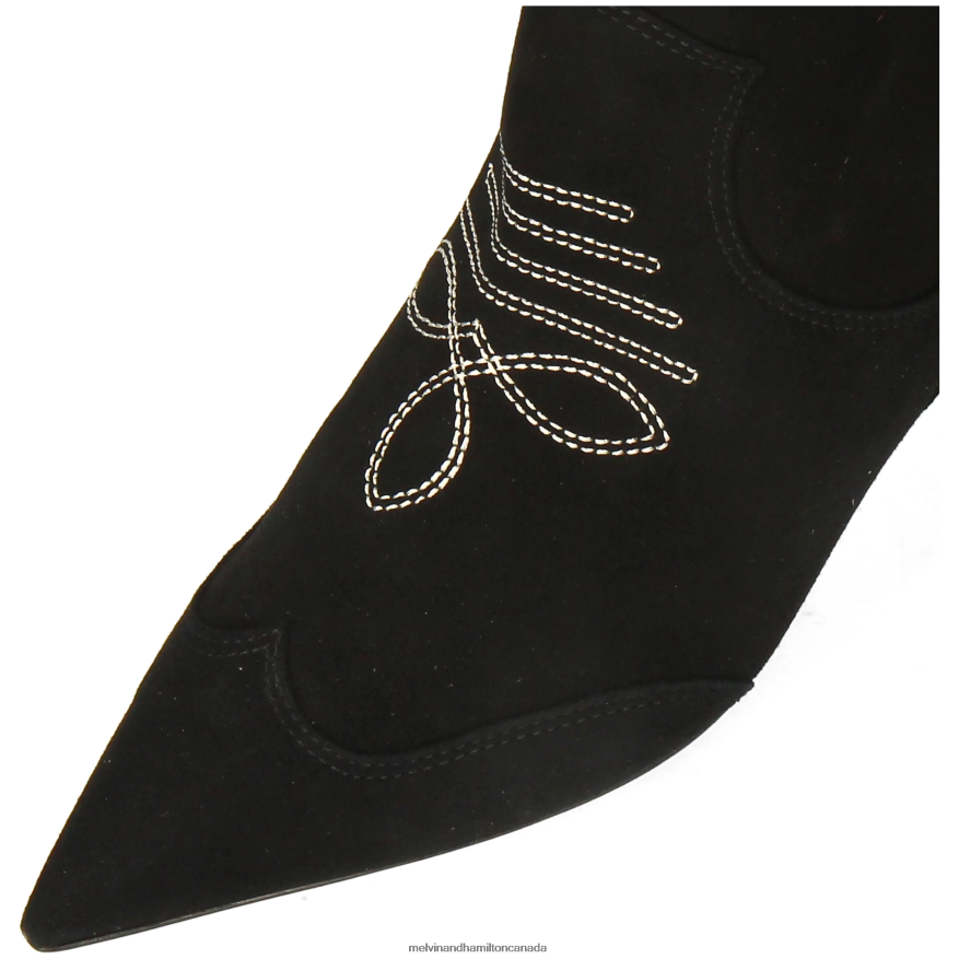 Women Melvin & Hamilton Black Aurora 1 Ankle Boots P4V68P843