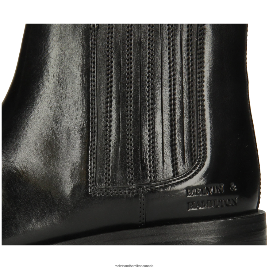 Women Melvin & Hamilton Black Bella 1 Ankle Boots P4V68P957