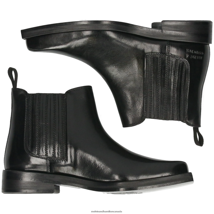 Women Melvin & Hamilton Black Bella 1 Ankle Boots P4V68P957