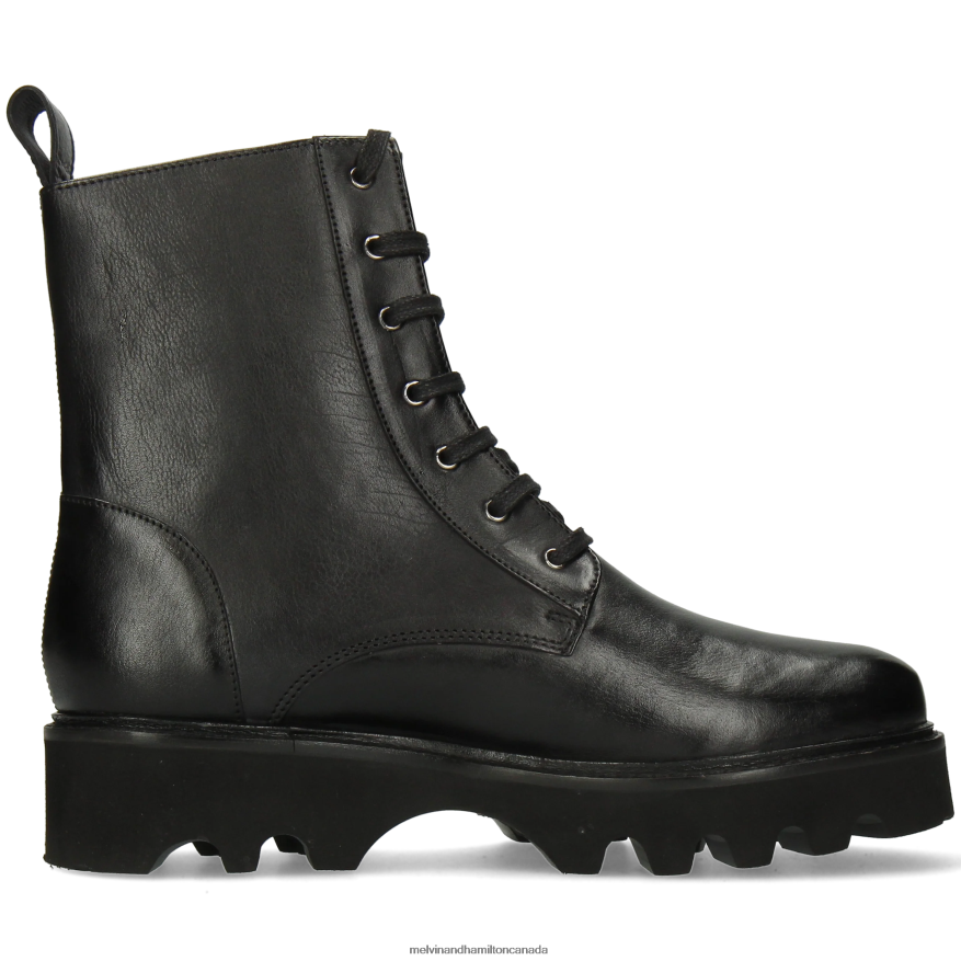 Women Melvin & Hamilton Black Bonnie 13 Ankle Boots P4V68P1096