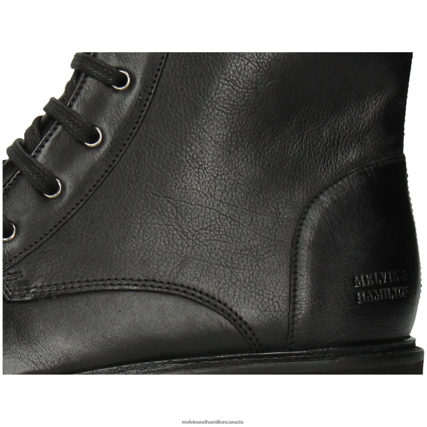 Women Melvin & Hamilton Black Bonnie 13 Ankle Boots P4V68P1096