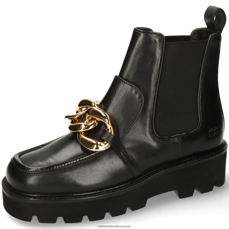 Women Melvin & Hamilton Black Cassy 1 Ankle Boots P4V68P866