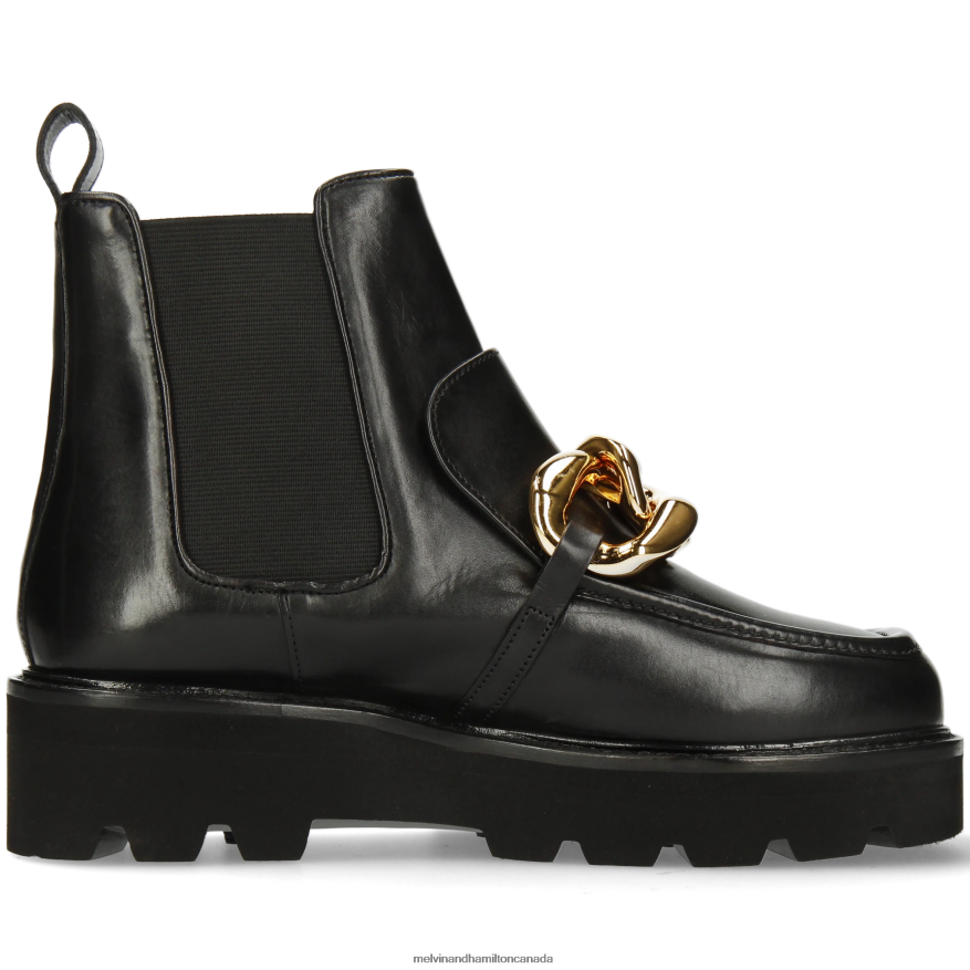 Women Melvin & Hamilton Black Cassy 1 Ankle Boots P4V68P866