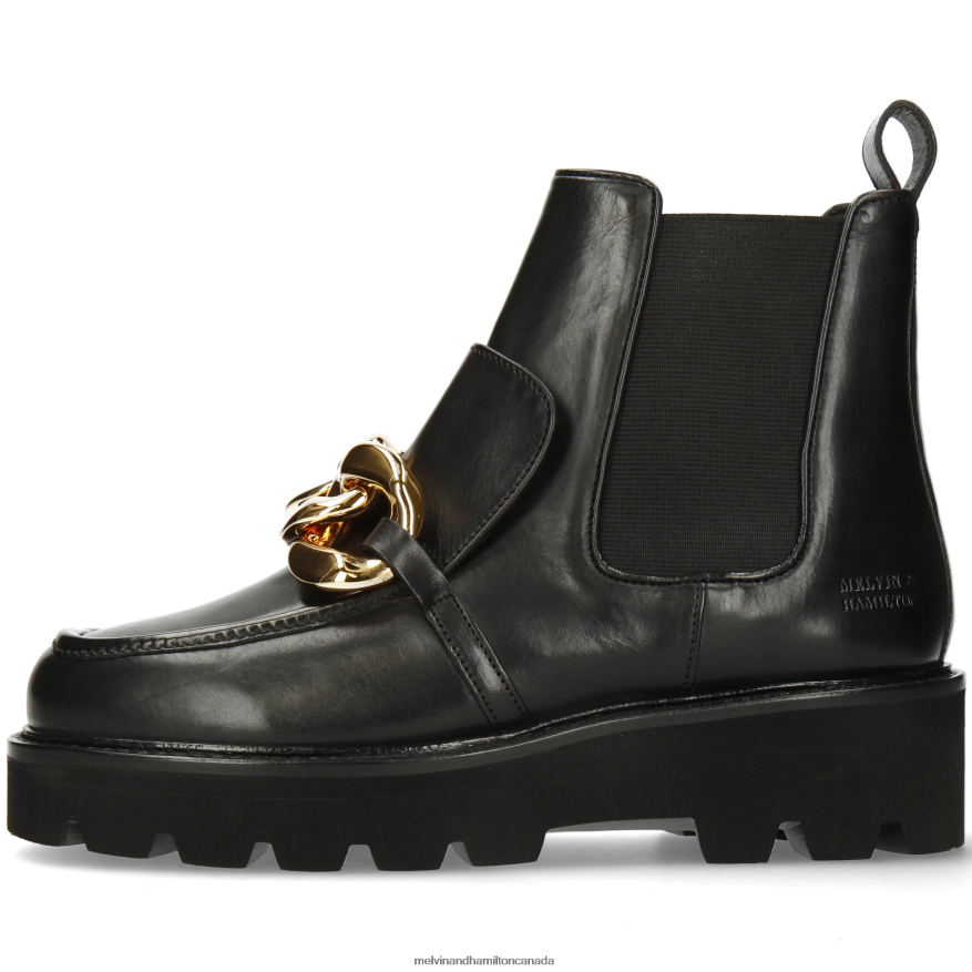 Women Melvin & Hamilton Black Cassy 1 Ankle Boots P4V68P866