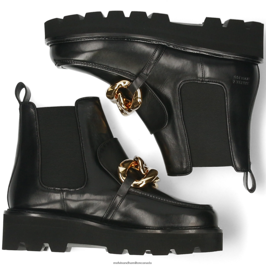 Women Melvin & Hamilton Black Cassy 1 Ankle Boots P4V68P866