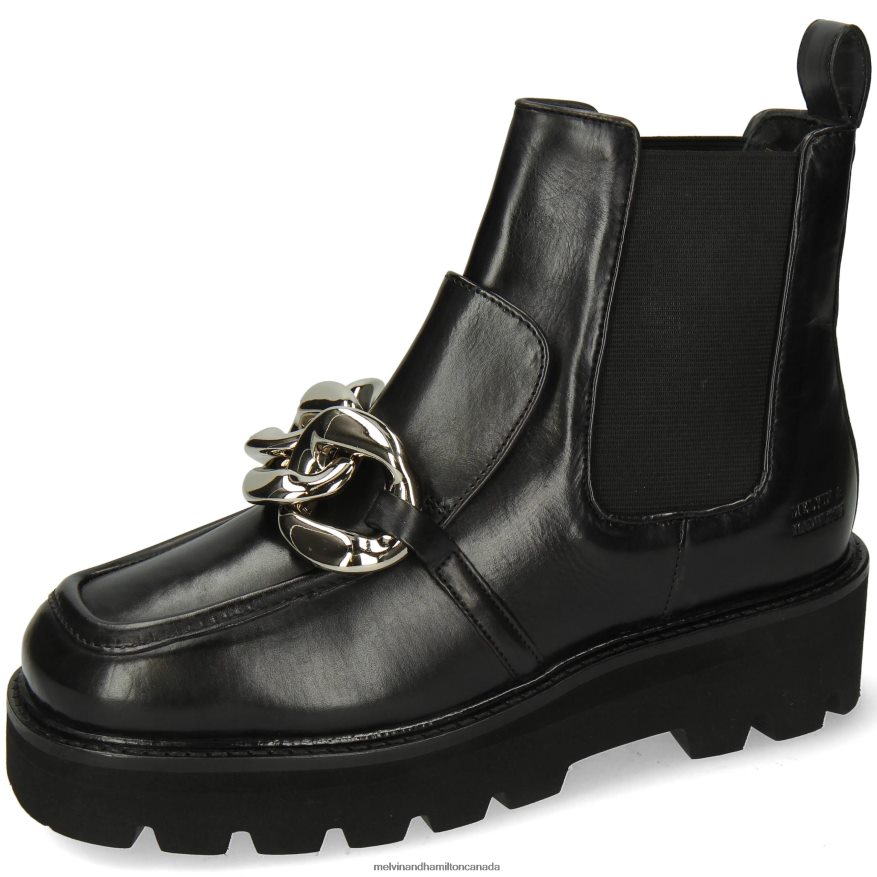 Women Melvin & Hamilton Black Cassy 1 Ankle Boots P4V68P898