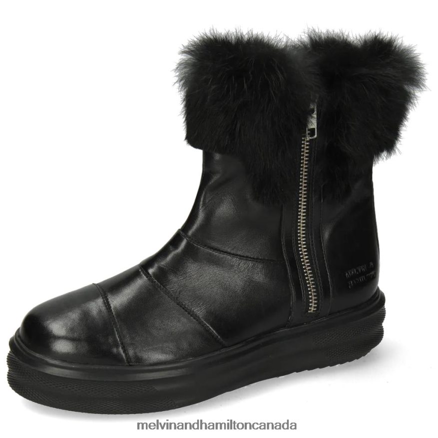 Women Melvin & Hamilton Black Fay 10 Ankle Boots P4V68P1030