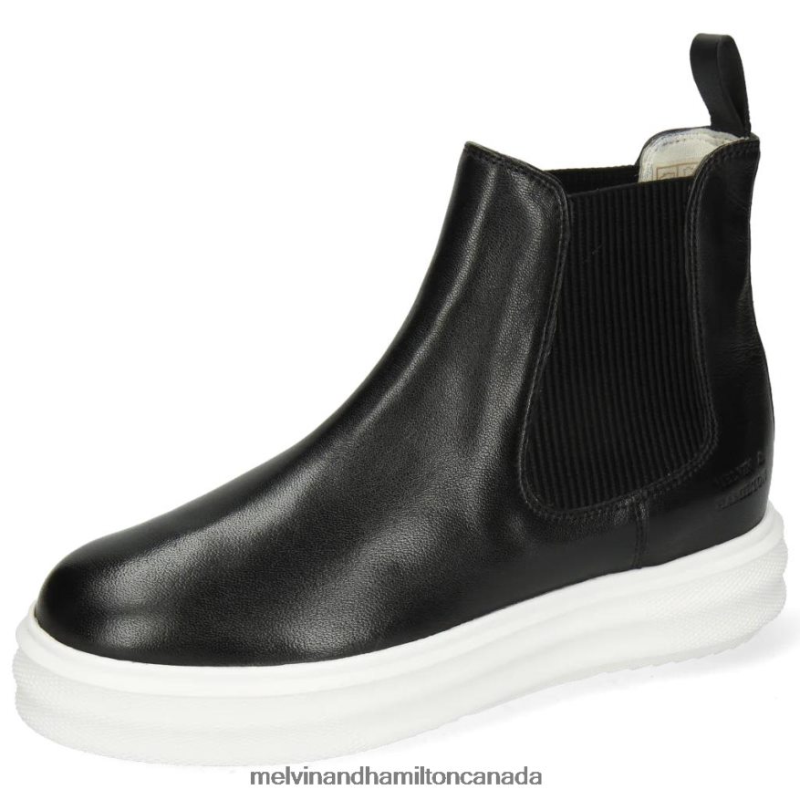 Women Melvin & Hamilton Black Fay 1 Ankle Boots P4V68P1070