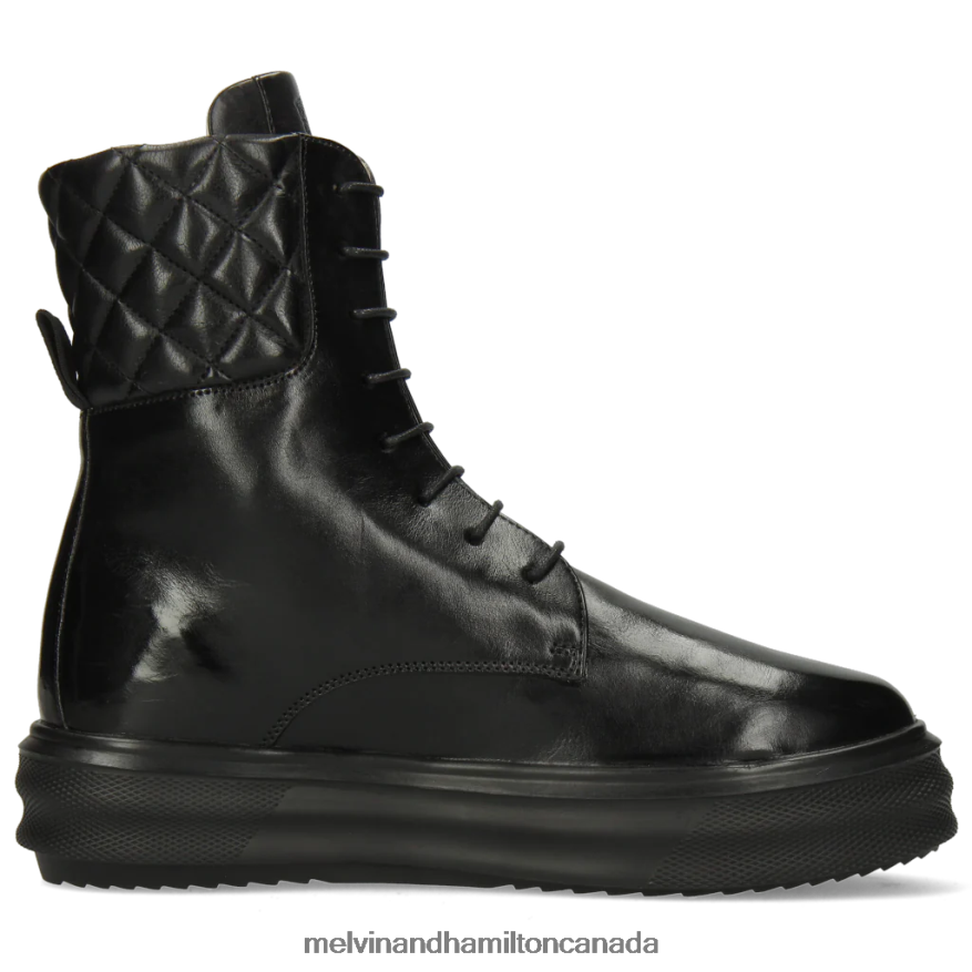 Women Melvin & Hamilton Black Fay 4 Ankle Boots P4V68P1084