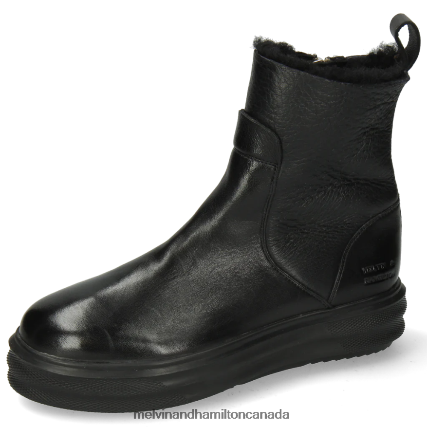 Women Melvin & Hamilton Black Fay 9 Ankle Boots P4V68P1027