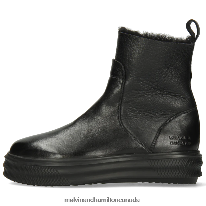 Women Melvin & Hamilton Black Fay 9 Ankle Boots P4V68P1027