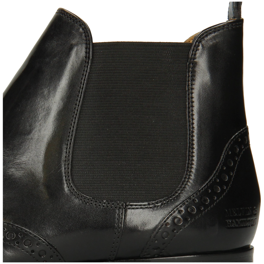 Women Melvin & Hamilton Black Jessy 4 Ankle Boots P4V68P1105