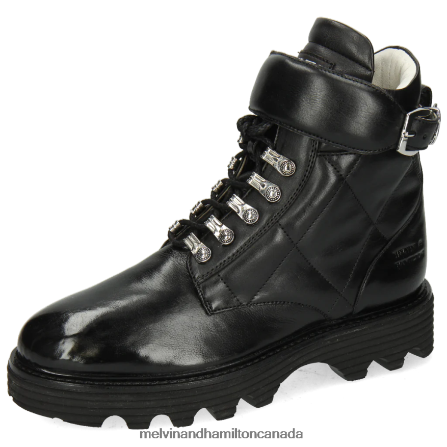 Women Melvin & Hamilton Black Leonie 11 Ankle Boots P4V68P1063