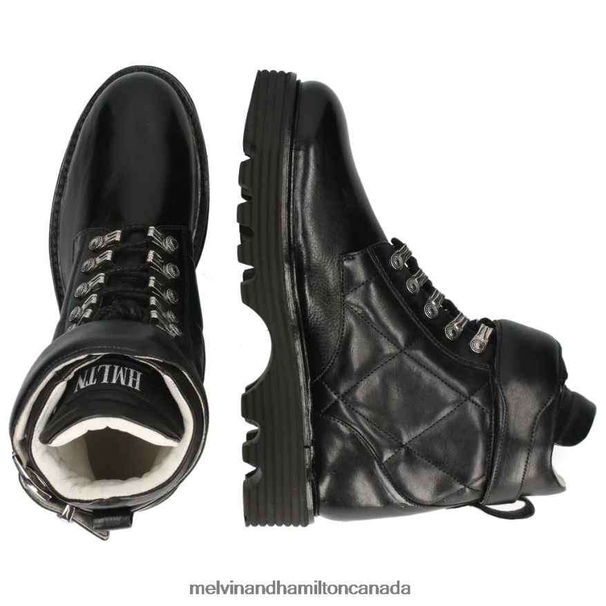 Women Melvin & Hamilton Black Leonie 11 Ankle Boots P4V68P1063