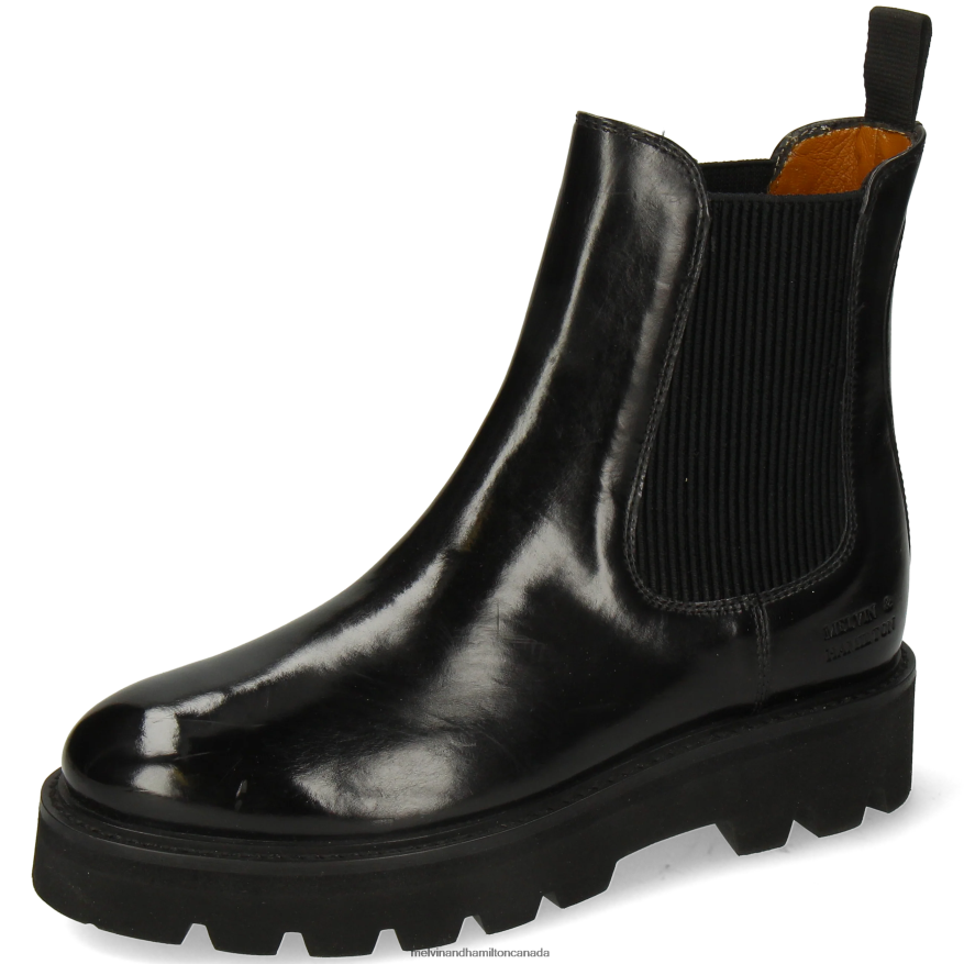 Women Melvin & Hamilton Black Leonie 5 Ankle Boots P4V68P810