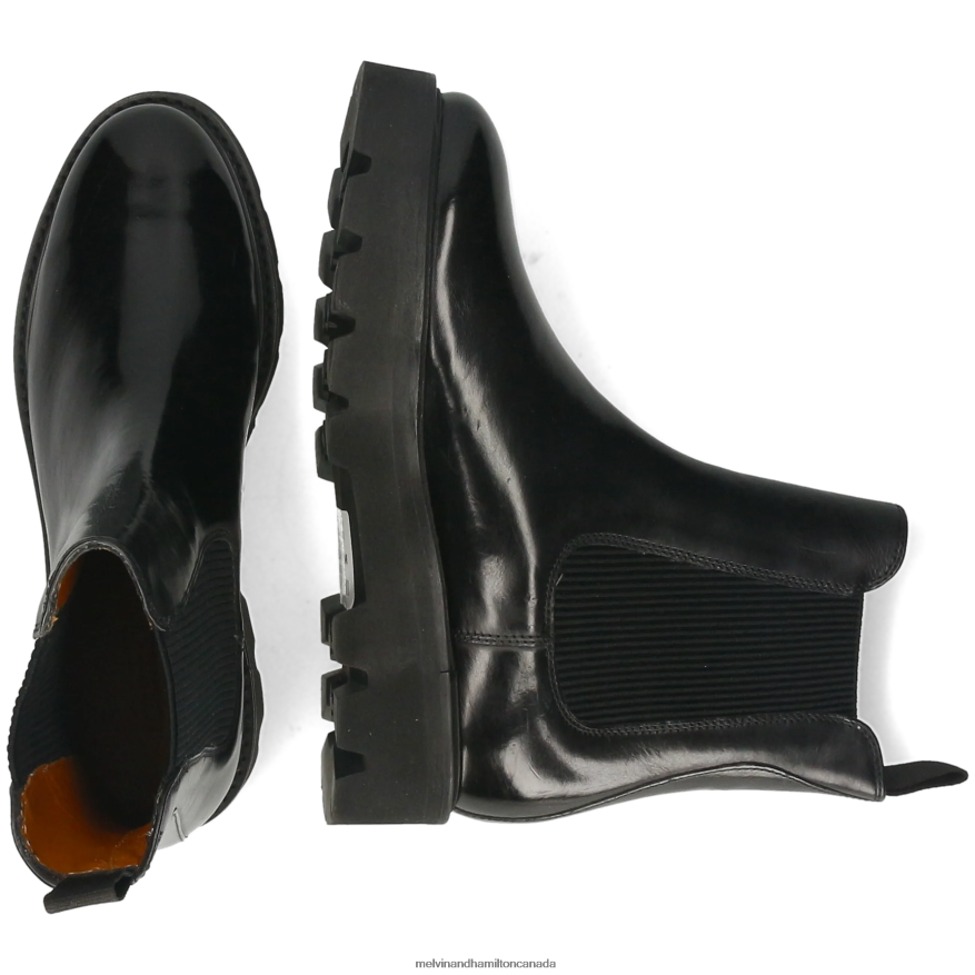 Women Melvin & Hamilton Black Leonie 5 Ankle Boots P4V68P810